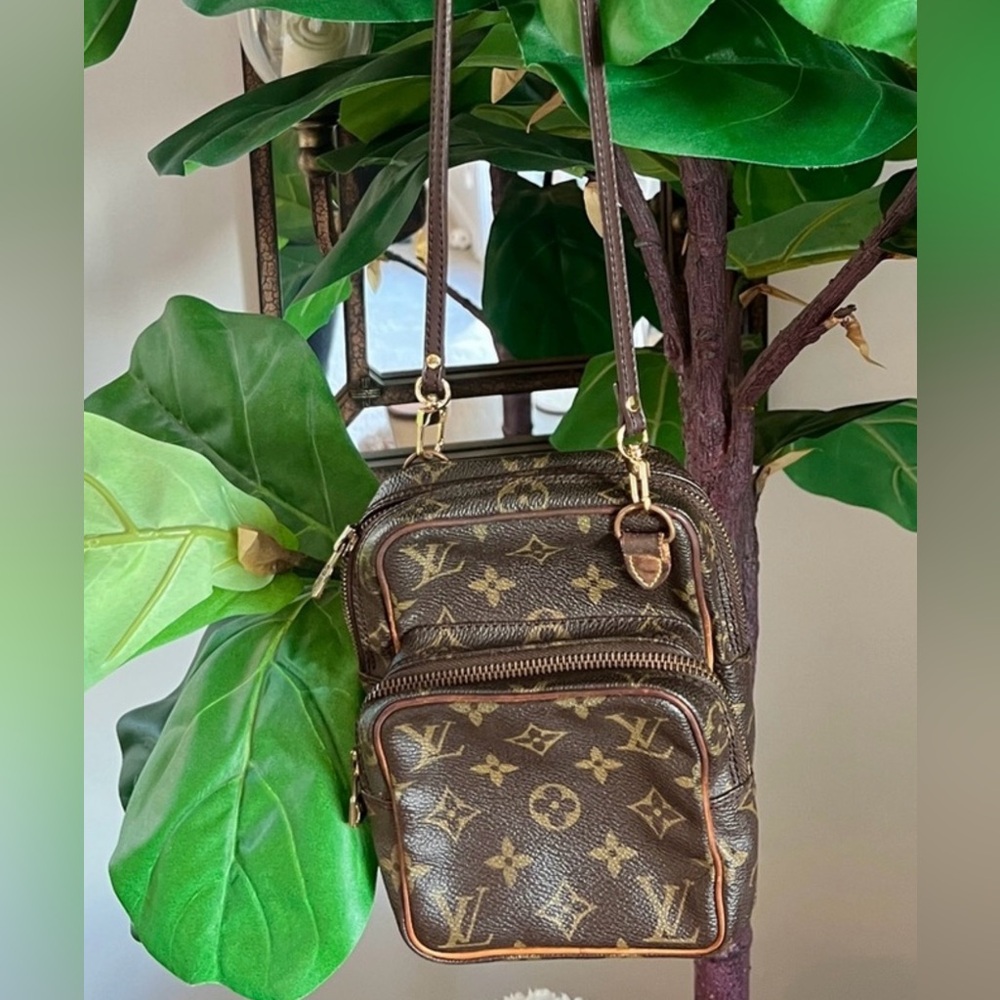 Louis Vuitton Mini Amazon crossbody/shoulder bag with unbranded strap.